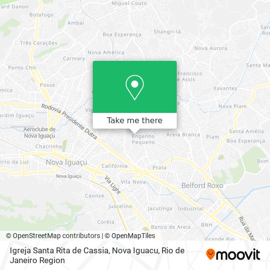 Igreja Santa Rita de Cassia, Nova Iguacu map