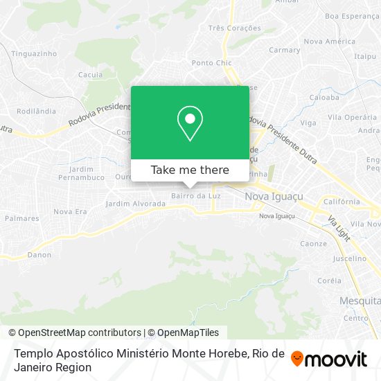 Templo Apostólico Ministério Monte Horebe map