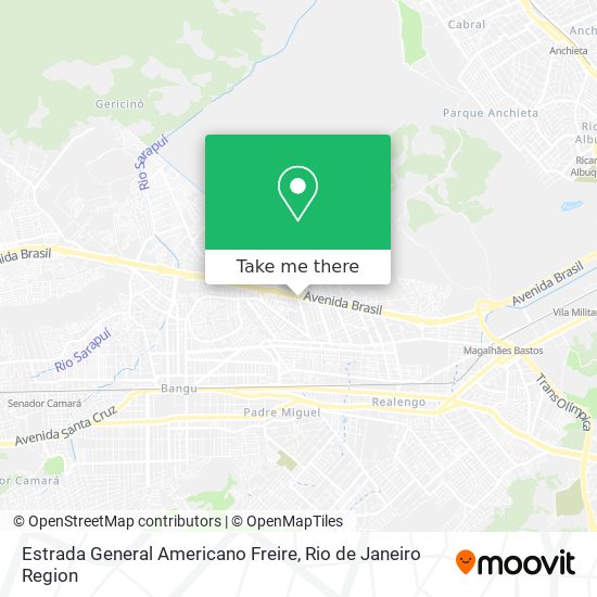Mapa Estrada General Americano Freire