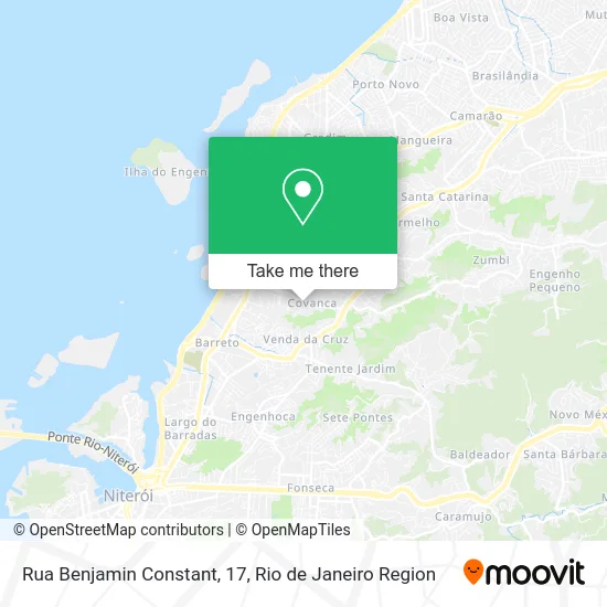 Rua Benjamin Constant, 17 map