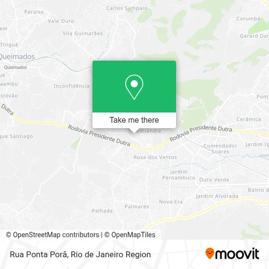 Rua Ponta Porã map