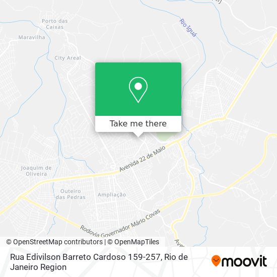 Mapa Rua Edivilson Barreto Cardoso 159-257