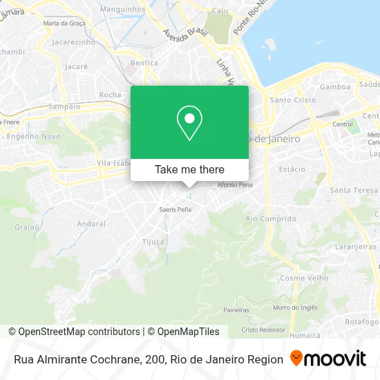 Rua Almirante Cochrane, 200 map