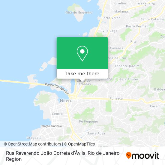 Rua Reverendo João Correia d'Ávila map