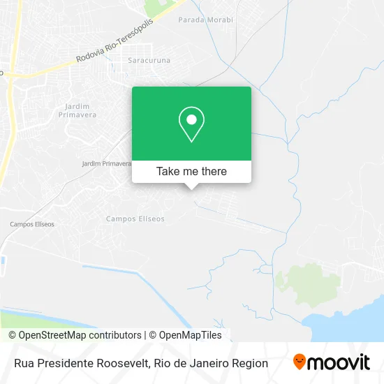 Rua Presidente Roosevelt map
