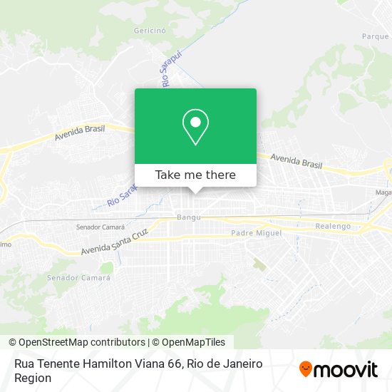 Mapa Rua Tenente Hamilton Viana 66