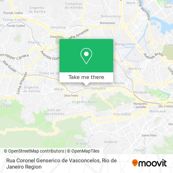 Mapa Rua Coronel Genserico de Vasconcelos