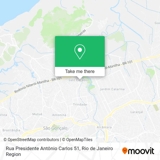 Rua Presidente Antônio Carlos 51 map