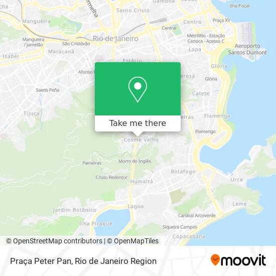 Praça Peter Pan map