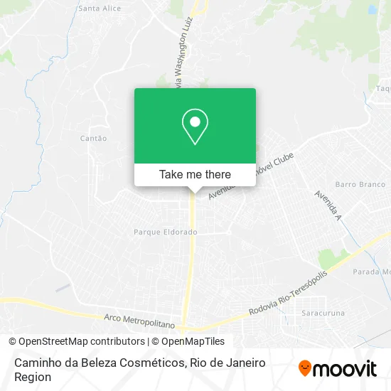 Caminho da Beleza Cosméticos map