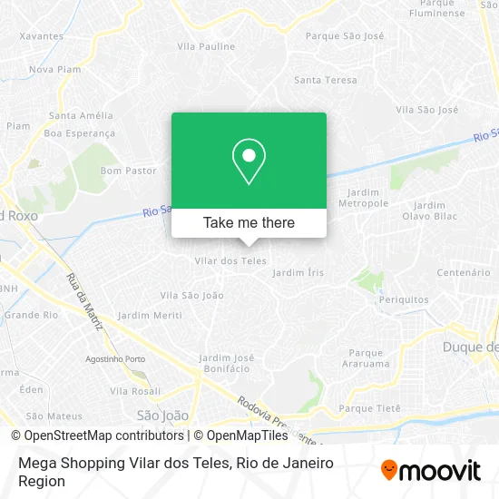 Mega Shopping Vilar dos Teles map