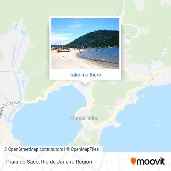 Praia do Saco map