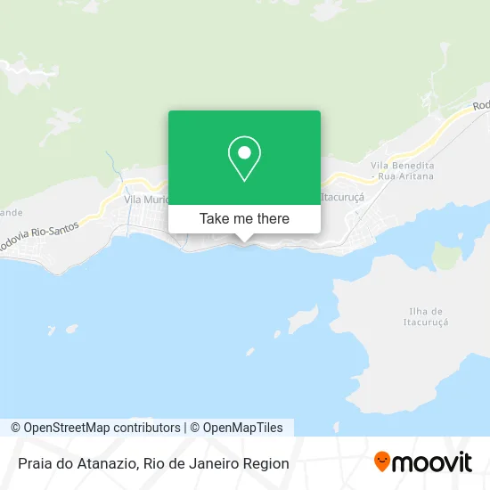 Praia do Atanazio map