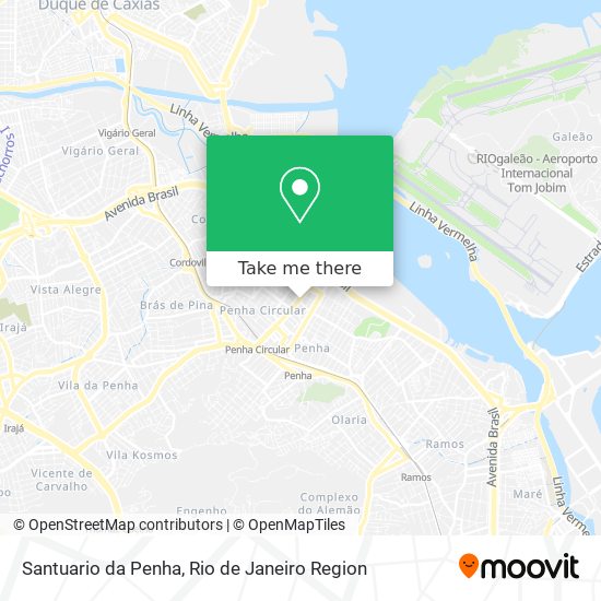 Mapa Santuario da Penha