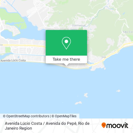 Mapa Avenida Lúcio Costa / Avenida do Pepê