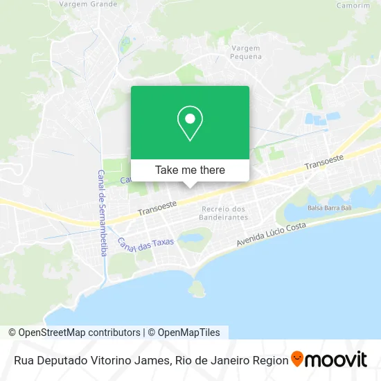 Rua Deputado Vitorino James map