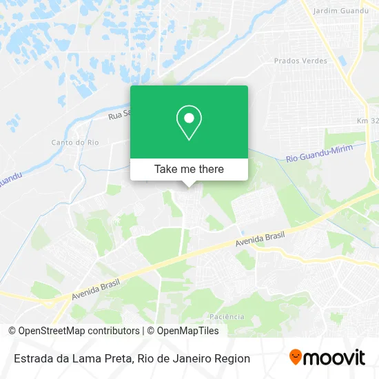 Estrada da Lama Preta map