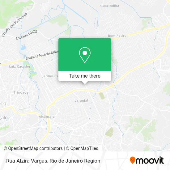 Rua Alzira Vargas map