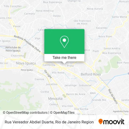 Rua Vereador Abdiel Duarte map
