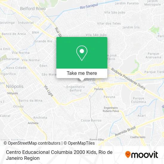 Centro Educacional Columbia 2000 Kids map