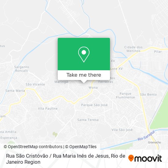 Rua São Cristóvão / Rua Maria Inês de Jesus map