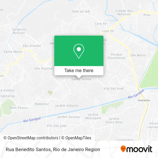 Rua Benedito Santos map