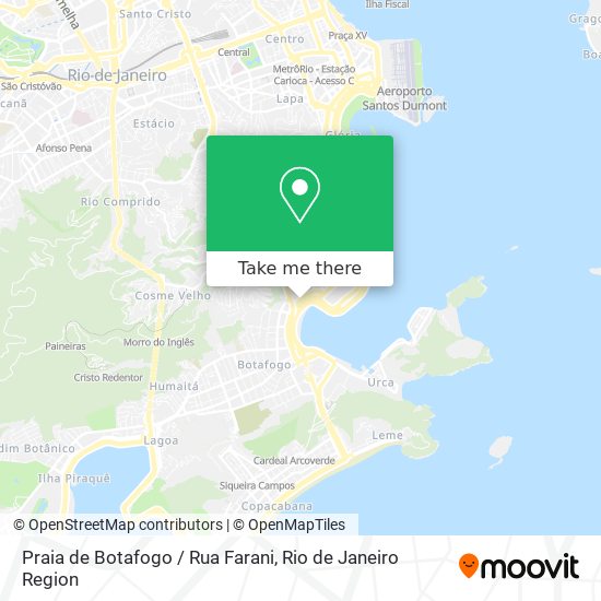 Mapa Praia de Botafogo / Rua Farani