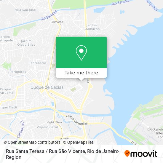 Rua Santa Teresa / Rua São Vicente map