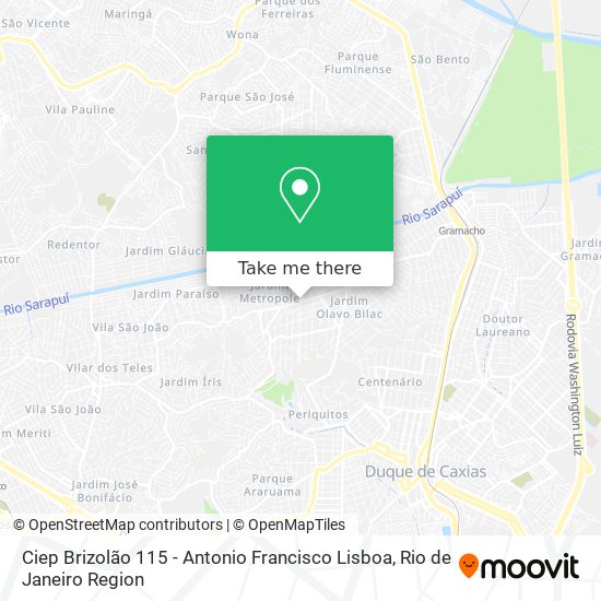 Ciep Brizolão 115 - Antonio Francisco Lisboa map