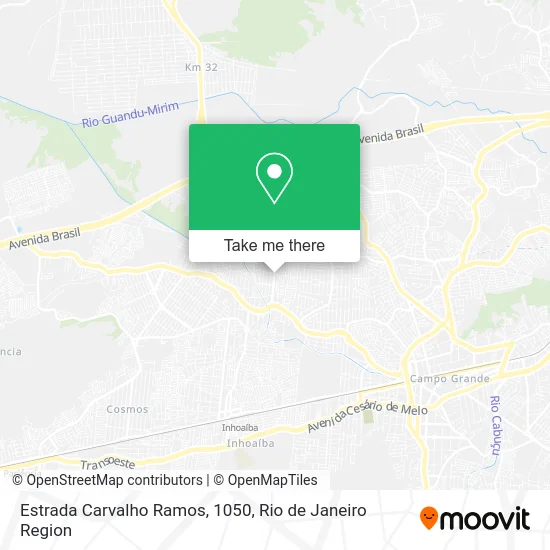 Estrada Carvalho Ramos, 1050 map