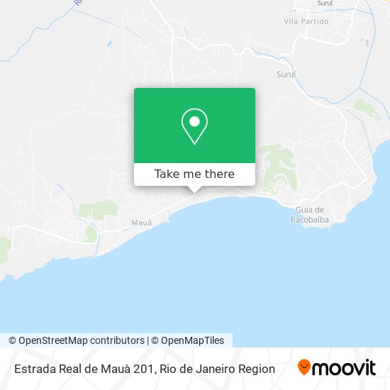 Estrada Real de Mauà 201 map