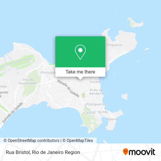Rua Bristol map