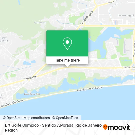 Brt Golfe Olímpico - Sentido Alvorada map