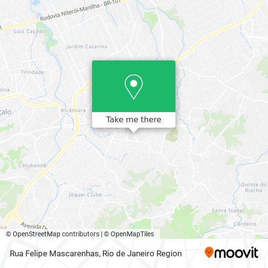 Mapa Rua Felipe Mascarenhas