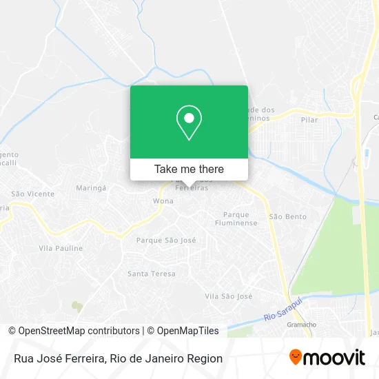Rua José Ferreira map
