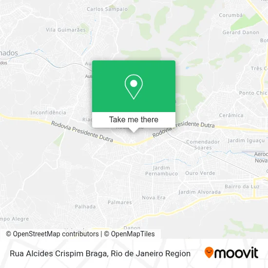 Rua Alcides Crispim Braga map