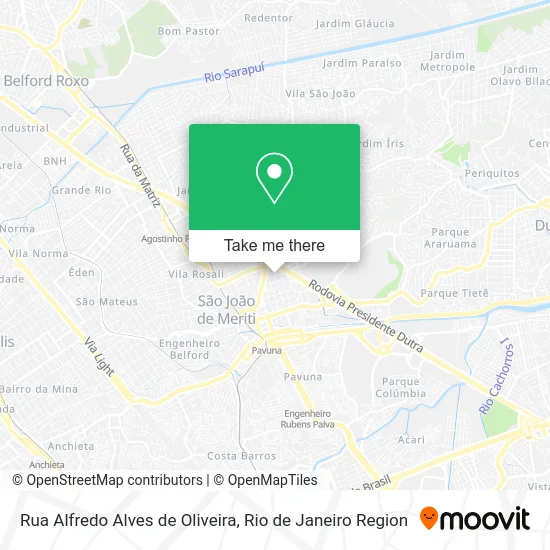 Rua Alfredo Alves de Oliveira map