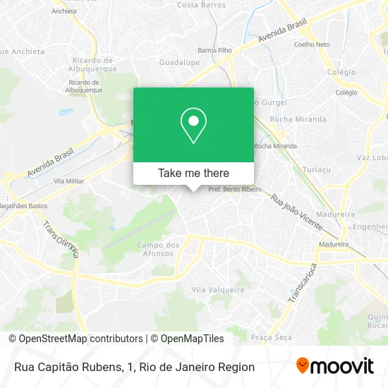 Rua Capitão Rubens, 1 map