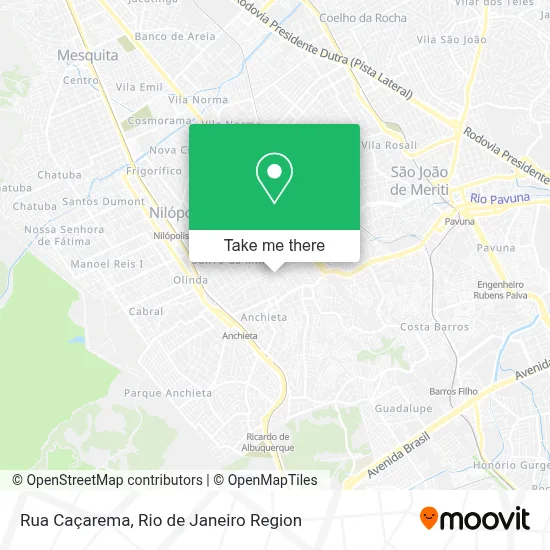 Rua Caçarema map