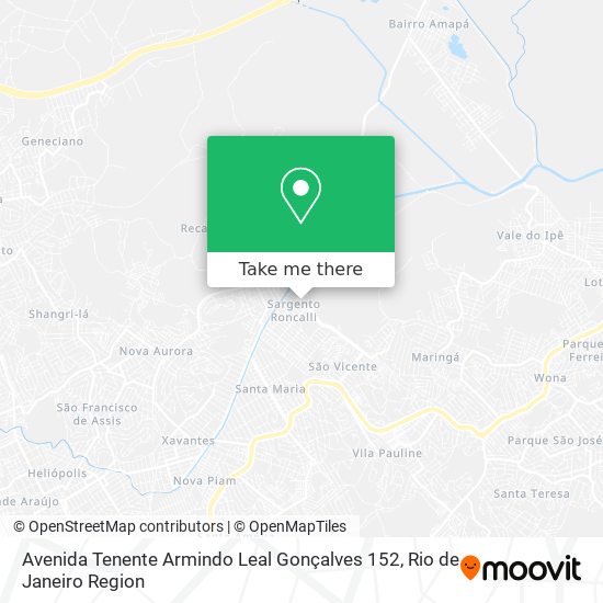 Avenida Tenente Armindo Leal Gonçalves 152 map