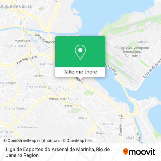 Liga de Esportes do Arsenal de Marinha map