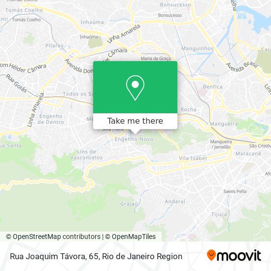 Mapa Rua Joaquim Távora, 65