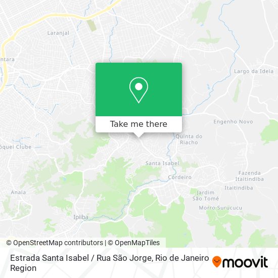 Estrada Santa Isabel / Rua São Jorge map