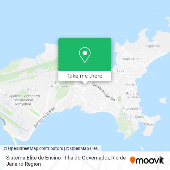 Sistema Elite de Ensino - Ilha do Governador map