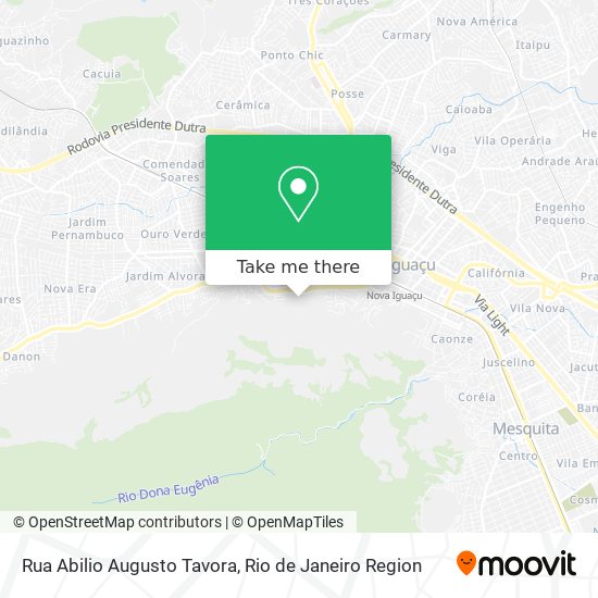 Mapa Rua Abilio Augusto Tavora