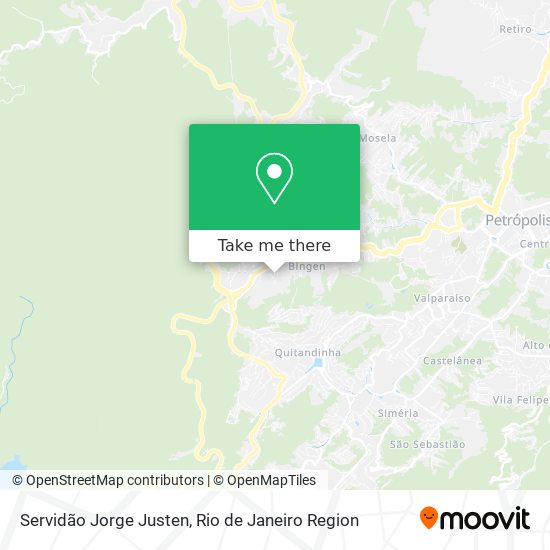 Servidão Jorge Justen map