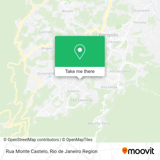 Rua Monte Castelo map