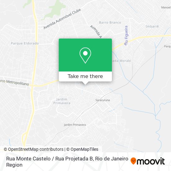 Rua Monte Castelo / Rua Projetada B map