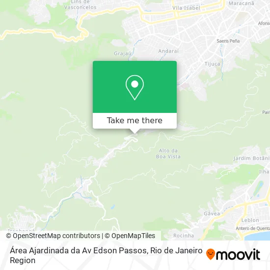 Área Ajardinada da Av Edson Passos map