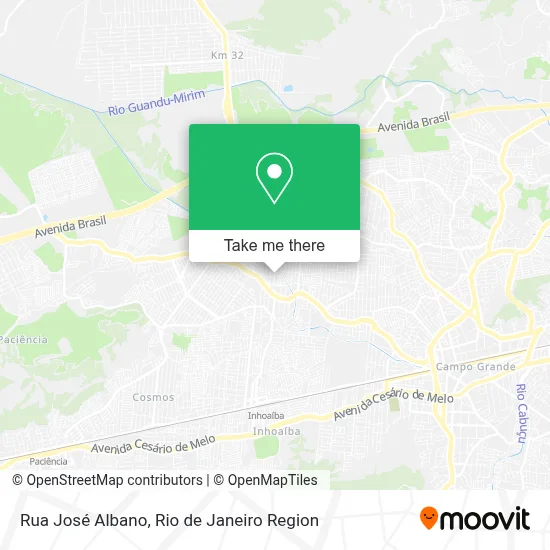 Rua José Albano map